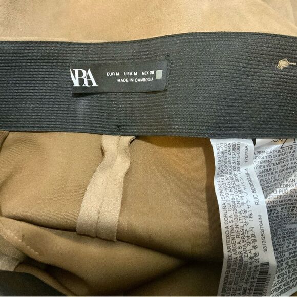 Zara Faux Suede Leggings NWOT - Picture 9 of 10